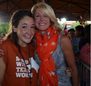 The Author with Wendy Davis. Photograph © Hannah Lifshutz